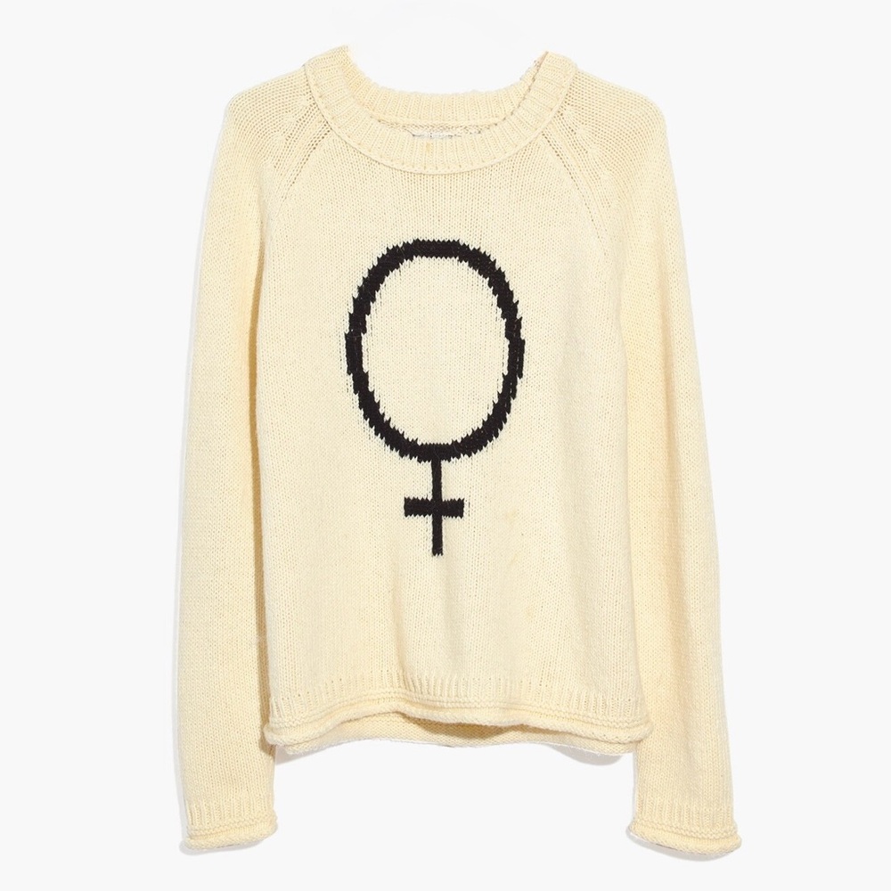 Madewell x Girls Inc. Female Symbol Keaton Pullover Sweater